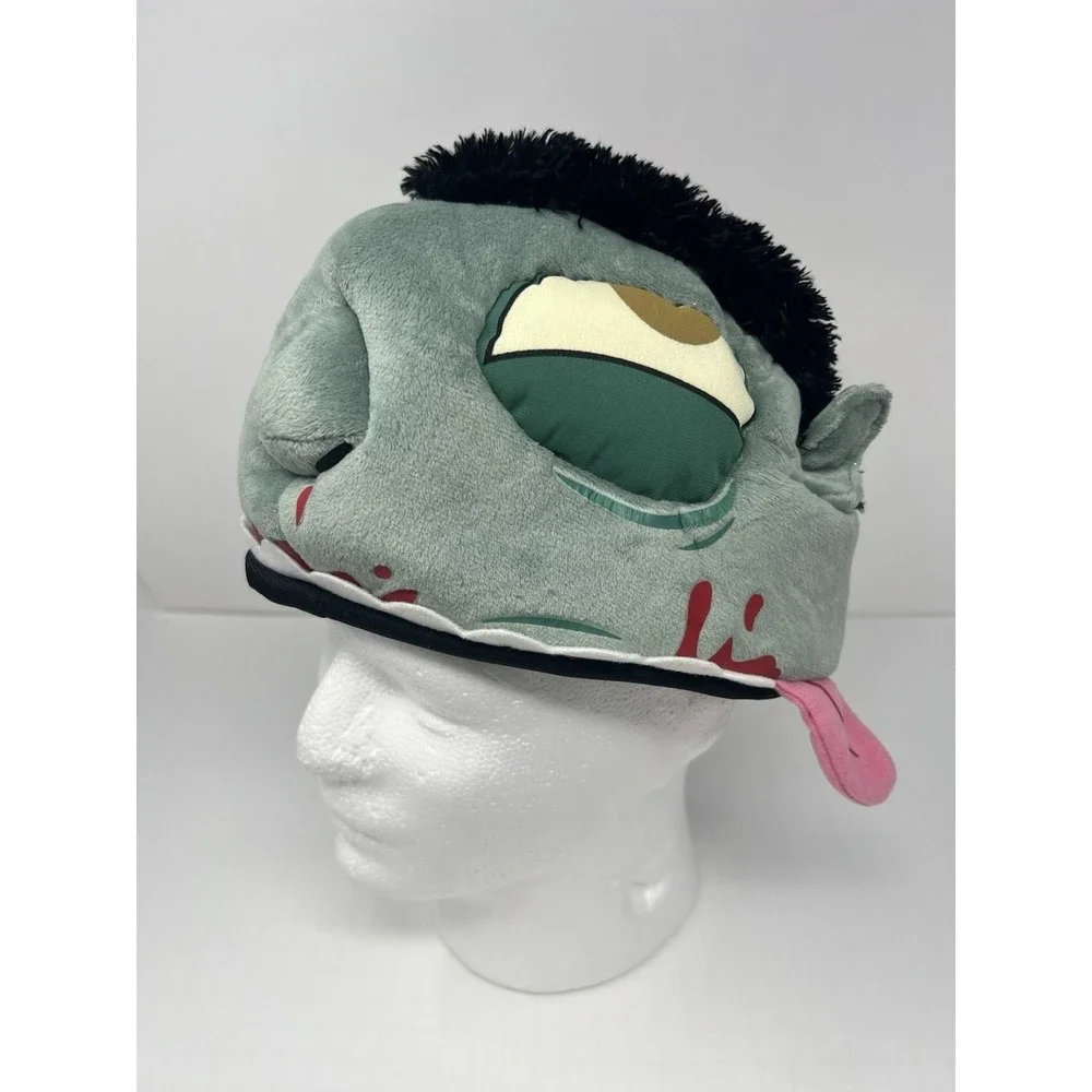 Think Geek Plush Zombie Hat Brain Eating Cap Halloween Costume Prop Soft Novelty